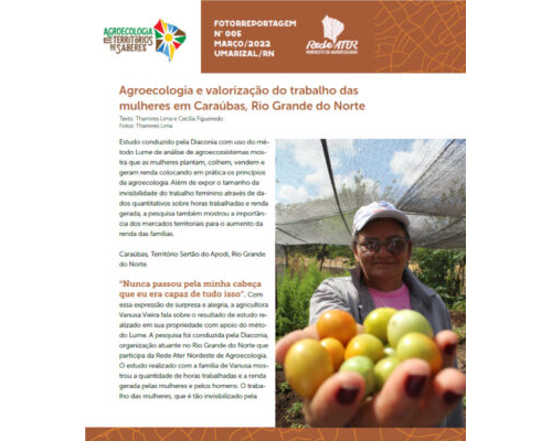 Agroecologia e valorização do trabalho das mulheres em Caraúbas, Rio Grande do Norte